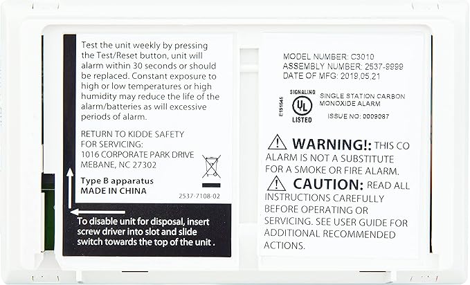 Kidde Carbon Monoxide Detector - Image 7