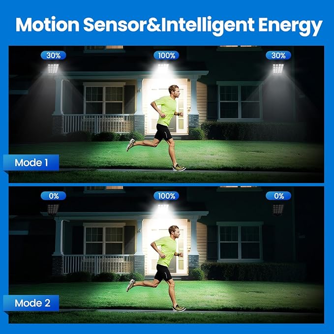 2 Pack 16" Large Solar Street Lights Outdoor Waterproof - Image 3