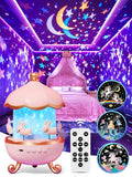 Carousel Night Light for Kids, 15 Music+15 Films+315 Colors Star Projector for by pikoy