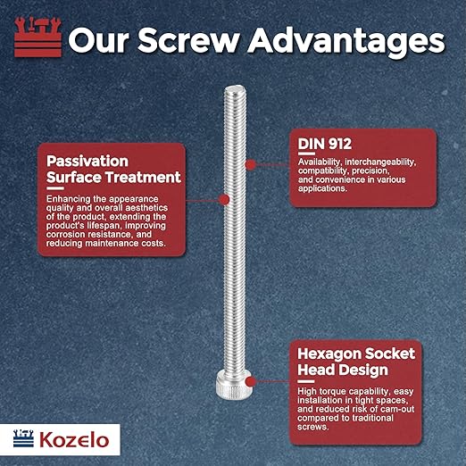 Kozelo 25pcs Socket Head Cap Screws - Image 3