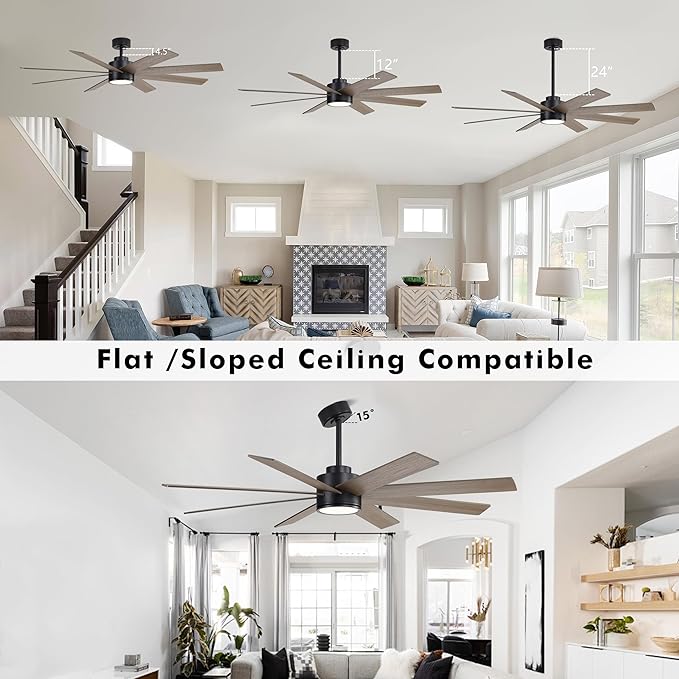 WINGBO 72" Large DC Ceiling Fans - Image 6