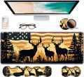 Ergonomic Keyboard Wrist Rest & Mouse Pad Wrist Rest Set, Large XXL Gaming Desk by Unknown