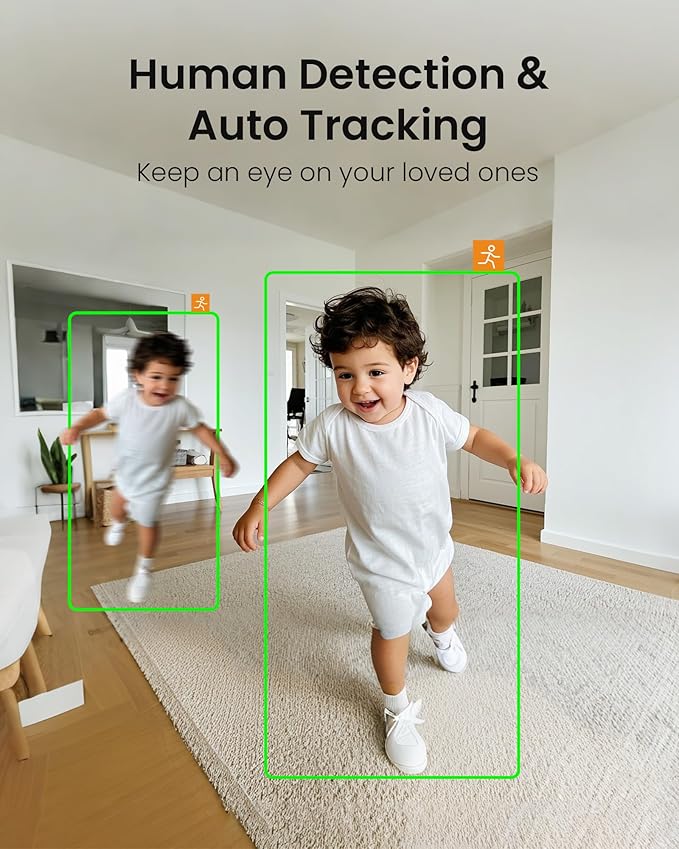 Anlapus 4 x A51D 4MP Dual Lens Indoor Security Camera, Motion Detect, Auto Track - Image 6