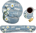 Keyboard Wrist Rest + Mouse Pad Wrist Support Set by Unknown