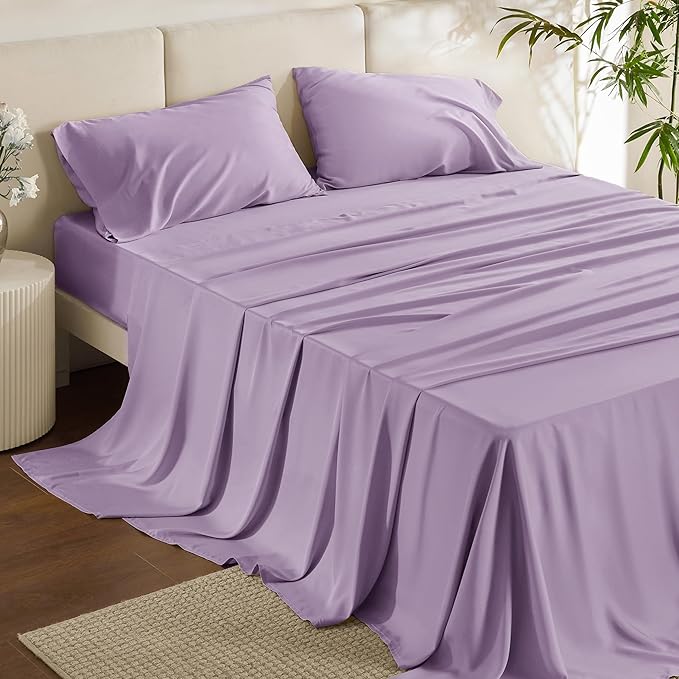 Bedsure King Size Sheets Set, Cooling Sheets by BEDSURE