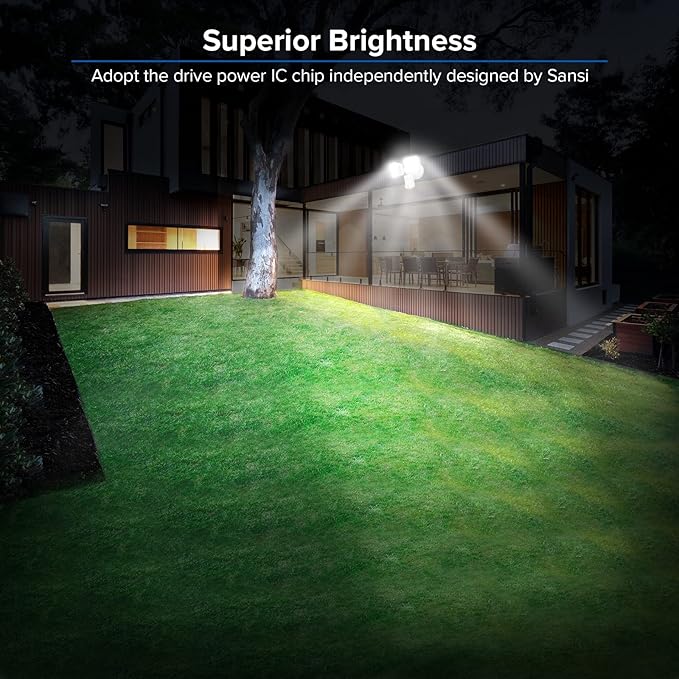 SANSI 36W 3600LM Motion Sensor Outdoor Lights, 000 Hrs Lifespan LED Flood Light - Image 7