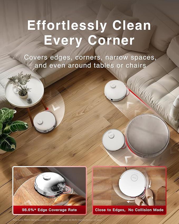 Yeedi M12 Ultra Plus Robot Vacuum & Mop – White Upgraded Version | 11800Pa - Image 4
