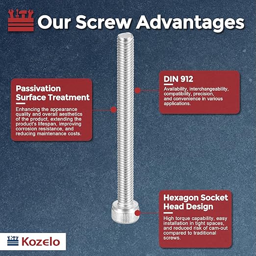 Kozelo 10pcs Socket Head Cap Screws - Image 3