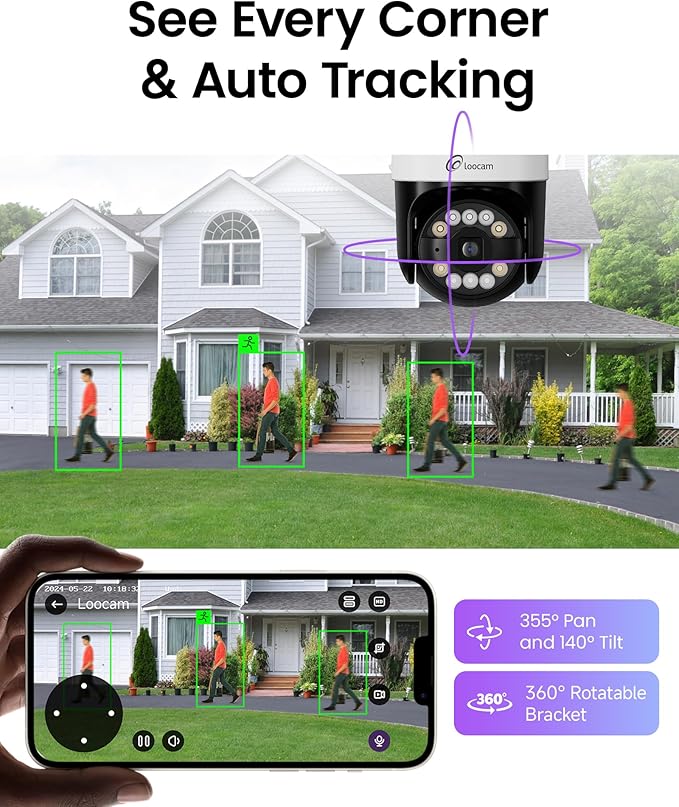 Loocam Camera for Home Security, POE Security Camera System - Image 3