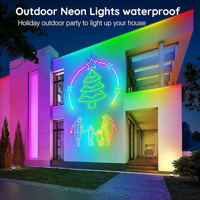 SINLEY Led Neon Rope Lights 150FT, Control - Image 6