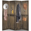 Babion 4 Panel Pegboard Display, Peg Board Room Divider Freestanding Folding by BabionDecorateYourhome