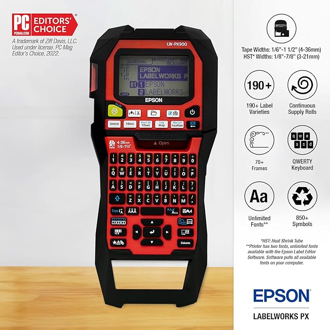 LABELWORKS Epson LW-PX900PCD Industrial Label Maker Kit - Image 3