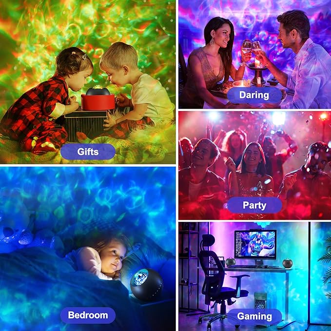 One Fire Galaxy Projector, Vibrant Galaxy Light Projector, Remote Timer Kids - Image 6