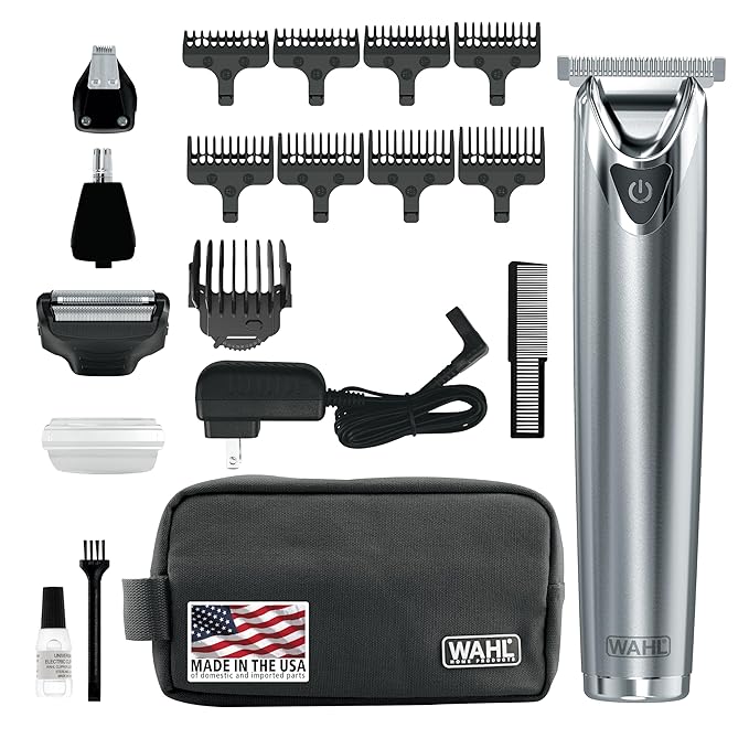 Wahl USA Stainless Steel Lithium Ion 2.0+ Beard Trimmer by Wahl