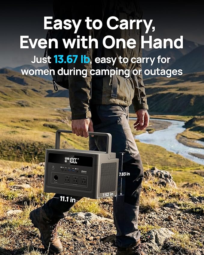 DaranEner Portable Power Station 600W - Image 6
