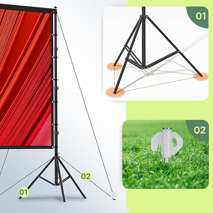 AAJK 150in Projector Screen - Image 4
