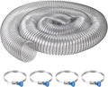 PVC Dust Collection Hose 4" x 10', Puncture Resistant 4 Inch Dust Collector Hose by JIANBENKJ