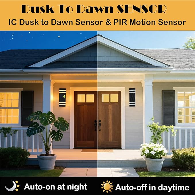 iYogaled Dusk to Dawn Motion Sensor Porch Light - Image 4