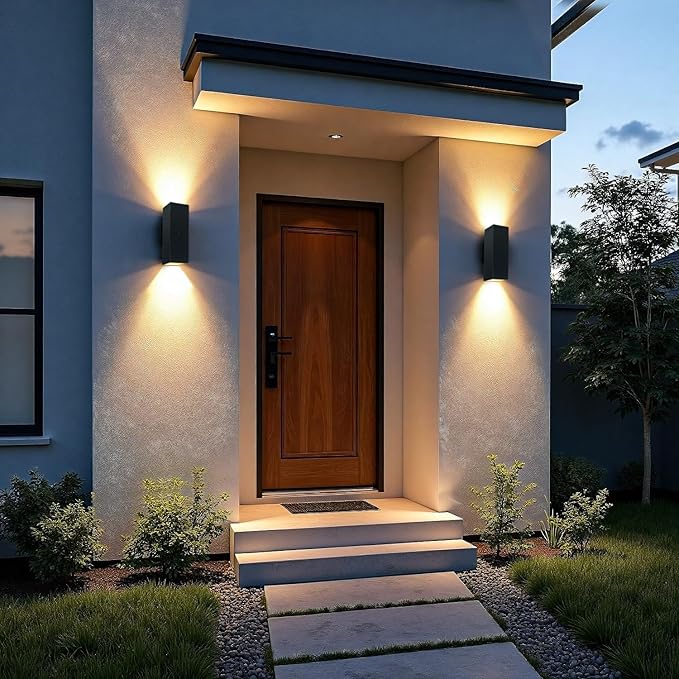 WISELUME 2 Pack Motion Sensor Outdoor Wall Lights, Dusk to Dawn Up & Down - Image 9