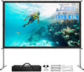 Projector Screen and Stand, JWSIT 135 inch Outdoor Movie Screen-Upgraded 3 by JWSIT