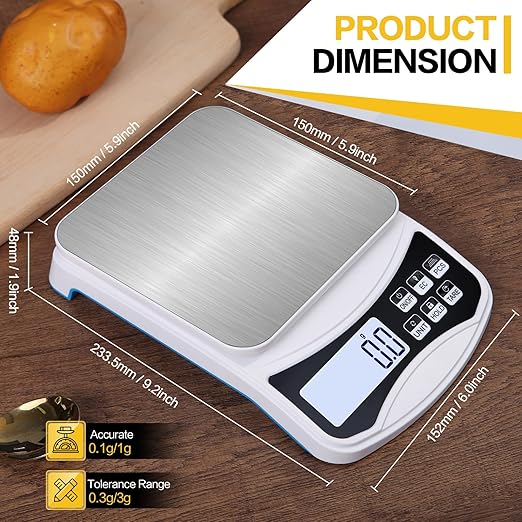 Digital Lab Scale 5000g x 0.1g LCD Display Analytical Balance Jewelry Scale - Image 6