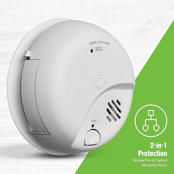 First Alert SMICO100 Battery-Operated Combination Smoke & Carbon Monoxide Alarm - Image 2