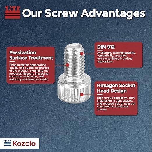 Kozelo 10pcs Socket Head Cap Screws - Image 3