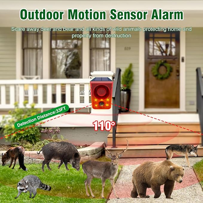 ChunHee Solar Outdoor Motion Sensor Alarm - Image 3