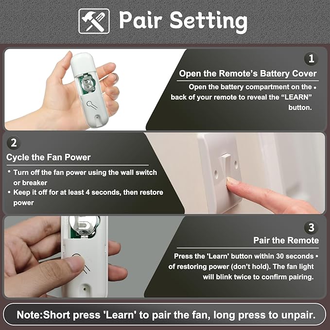 99813 Ceiling Fan Remote Control - Image 5