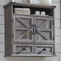 ACCOHOHO Bathroom Wall Cabinet, Farmhouse Medicine Cabinet, Adjustable Shelf by ACCOHOHO