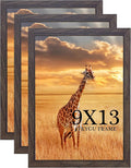 TKYGU 9 x 13 Picture Frame Set of 3, 13 x 9 walnut Wooden Frame Wall Gallery by TKYGU