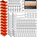 INCLY 276PCS Extra Thick 1/4" Pegboard Accessories Organizer Kit, Heavy Duty by INCLY