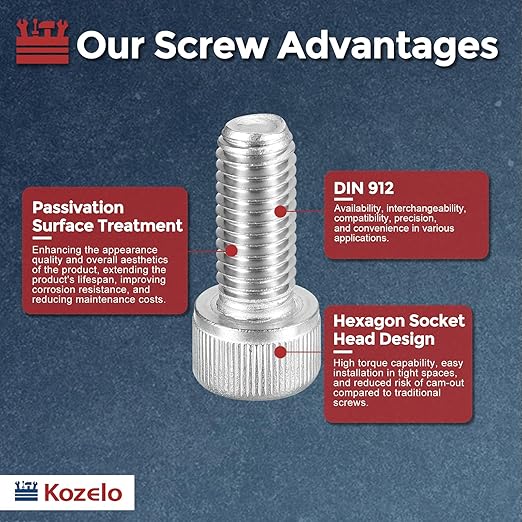 Kozelo 20pcs Socket Head Cap Screws - Image 3