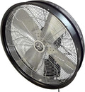HydroMist Oscillating Wall Mounted Outdoor-Rated Fan, 3-Speed Control on Cord by HydroMist