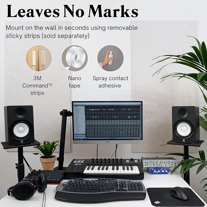AudioSilk Acoustic Panels, 4 Pack ROOM KIT - Image 2