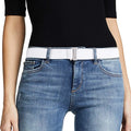 JASGOOD Women No Show Stretch Belt Elastic Web Strap Belt by JASGOOD