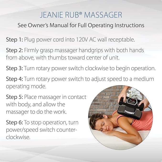 Core Products Jeanie Rub Variable Speed Massager - Image 7