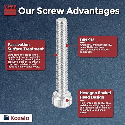Kozelo 25pcs Socket Head Cap Screws - Image 3