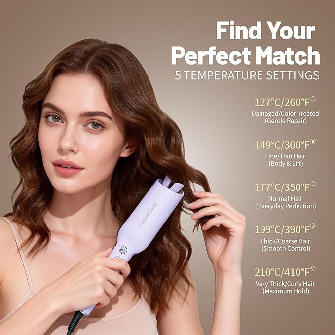 Inovocare Upgraded Automatic Rotating Curling Iron - Image 3