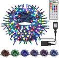 HOME LIGHTING 66ft Christmas Decorative Mini Lights, 200 LED RGB Changing 8 by LJLNION