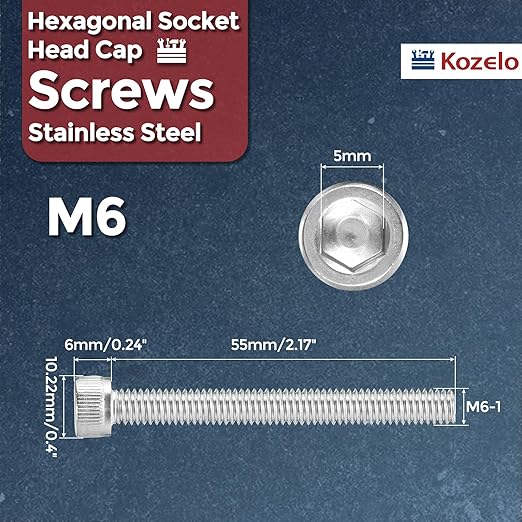 Kozelo 20pcs Socket Head Cap Screws - Image 2