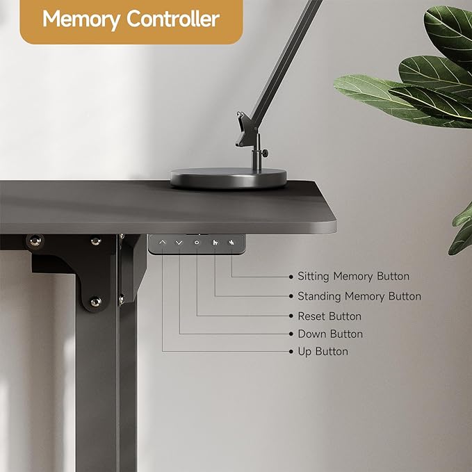 ONBRILL Standing Desk, 63x30 Inches Rectangle Stand Up Desk - Image 4