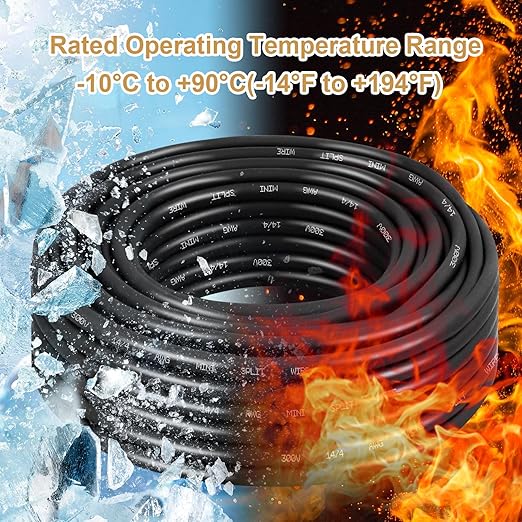 MOOKEERF 14/4 AWG Mini-Split Cable - 75FT 14 AWG 4 Conductor Control Cable 300V - Image 8