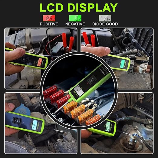 12 Volt Test Light Automotive, Power Circuit Probe Kit, 6V - 24V Car Fuse Tester - Image 5