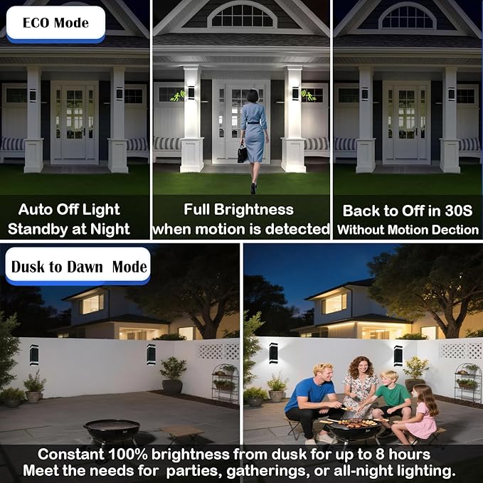 iYogaled Dusk to Dawn Motion Sensor Porch Light - Image 3