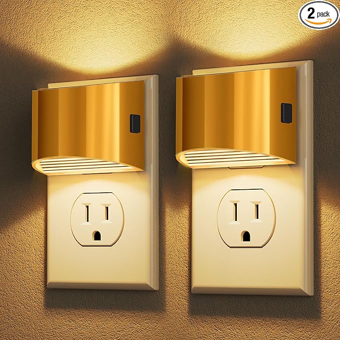DORESshop LED Night Light, 3 Level Brightness Adjustable Plug in Night Light by DORESshop