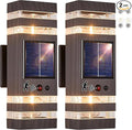 Oil Rubbed Bronze Solar Outdoor Wall Lights by DELICAVYLIGHTING