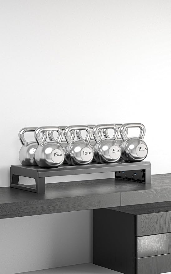 GECKOSTROLL 2-Tier Metal Computer Monitor Stand & Laptop Desk Shelf, 21.6 Inches - Image 6