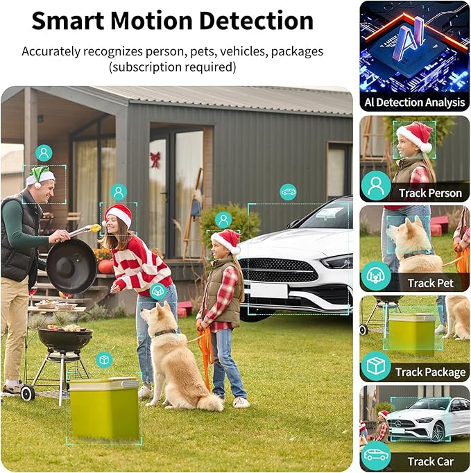 2K FHD WiFi Wireless Cameras Solar Powered, Security Cameras Wireless Outdoor - Image 6