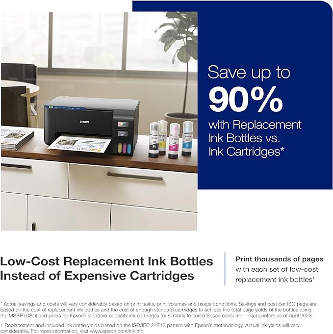 Epson EcoTank ET-2400 Wireless Color All-in-One Cartridge-Free Supertank Printer - Image 2